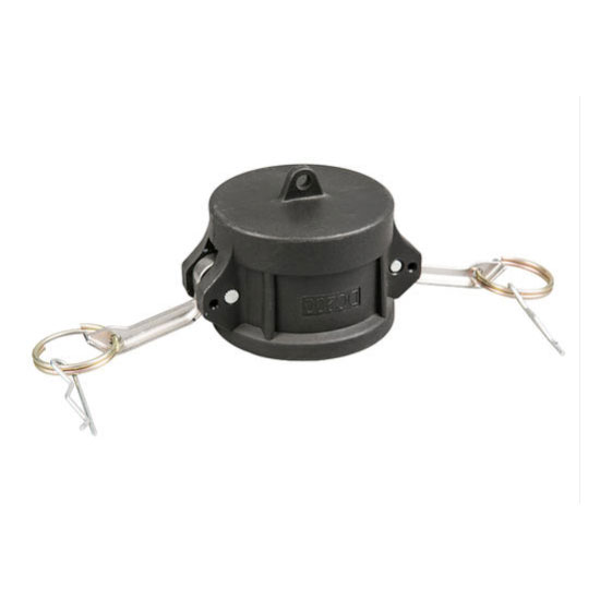 Jenis Penutup Habuk DC Pengganding Hujung Wanita-Kamlock Anodized Hitam